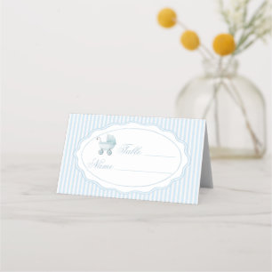Carte De Placement Numéros de table pour Baby Shower garçon avec pous