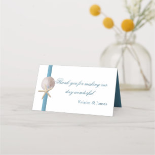 Carte De Placement Ocean Blue Starfish et Dollar de sable