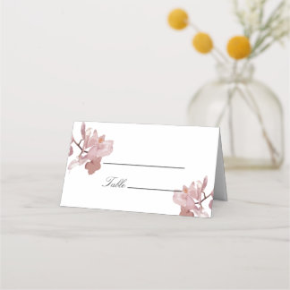 Carte De Placement Orchidée Rose Foncé