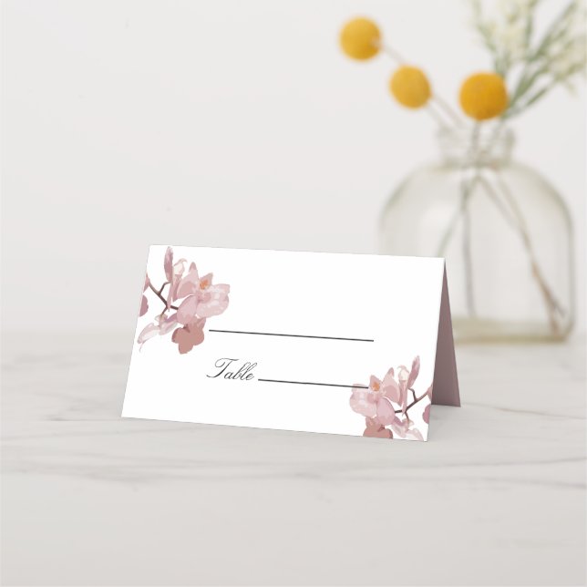 Carte De Placement Orchidée rose foncé (Devant)