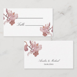 Carte De Placement Orchidée rose foncé