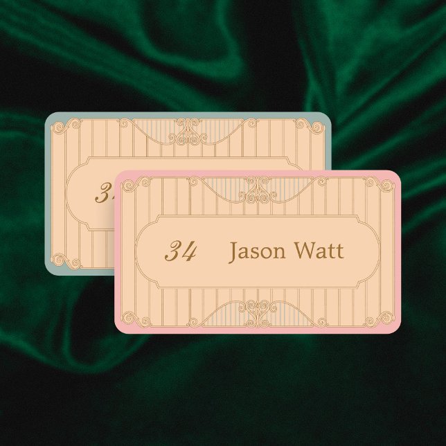 Carte De Placement Ornate Art Nouveau Wedding (Créateur téléchargé)