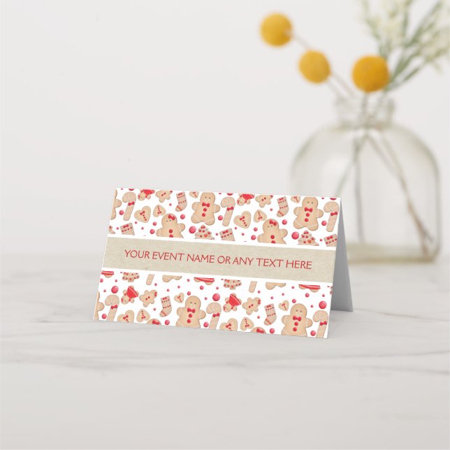 Carte De Placement Pain d'épice Homme Baked Cookies rustique Whimsica (Devant)