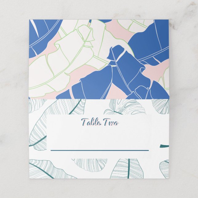 Carte De Placement Palm Springs Paradise Mariage Moderne (Extérieur déplié)