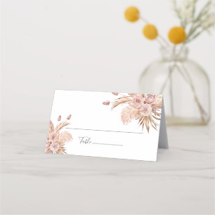 Carte De Placement Pampas Grass Floral Terracotta Désert Palm Mariage