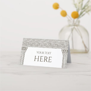 Carte De Placement Pancartes de buffet Toga, étiquette de nourriture