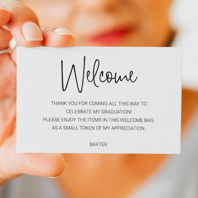 Carte De Placement Panier cadeau de bienvenue pour la graduation déco (Créateur téléchargé)