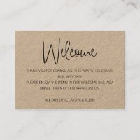 Panier cadeau de bienvenue pour Mariage rustique d