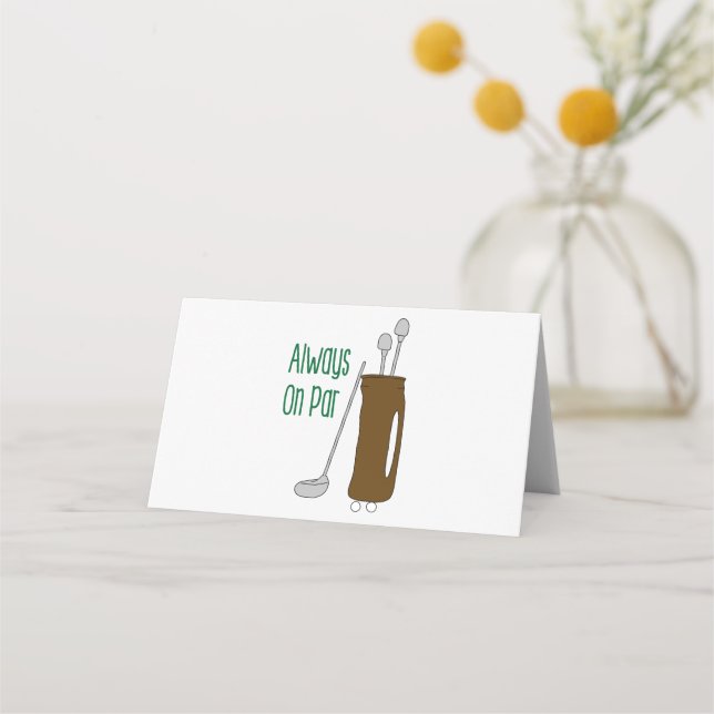 Carte De Placement Par Golf (Devant)