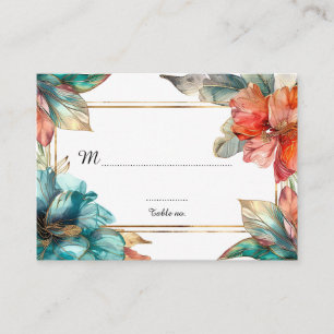 Carte De Placement Paradis Hibiscus Serenade à 2 côtés