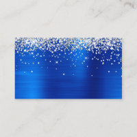 Parties scintillant d'argent Royal Blue Foil vide