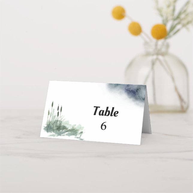 Carte De Placement Paysage du lac (Devant)