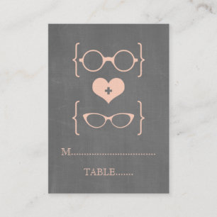 Carte De Placement Peach Geeky Glaces Chalkboard Plaques