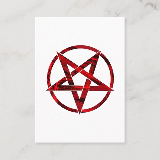 Carte De Placement Pentagramme du Diable Rouge (Devant)