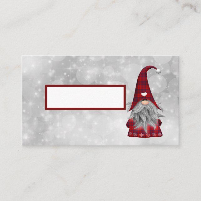 Carte De Placement Père Noël de Noël (Devant)