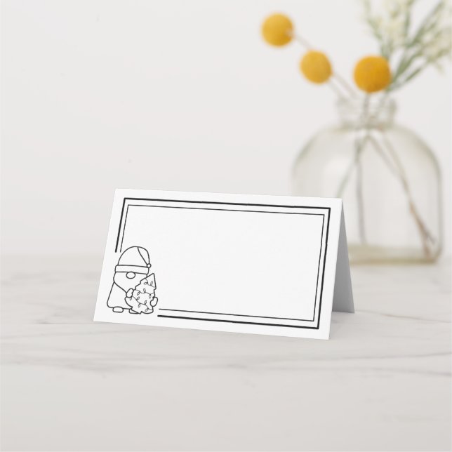 Carte De Placement Père Noël Holiday (Devant)