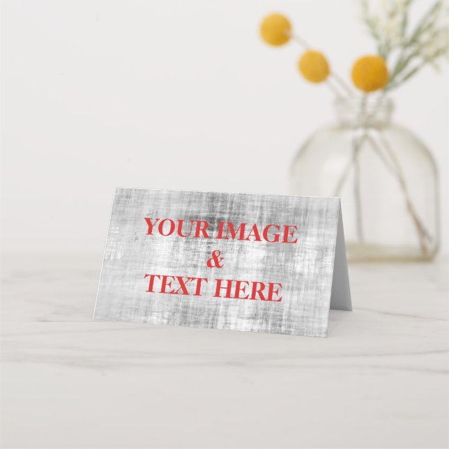 Carte De Placement Personalized Custom Your Own Photo & Text (Devant)