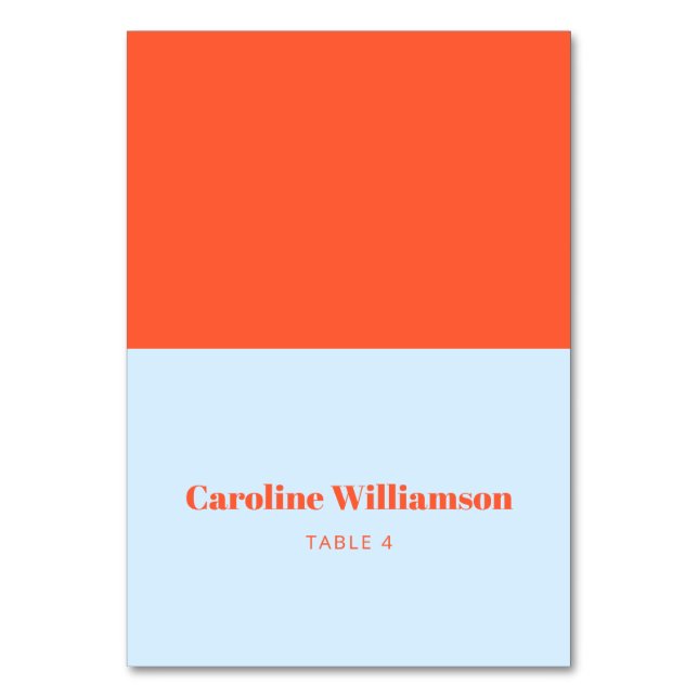 Carte de placement personnalisée avec typographie  (Par défaut)