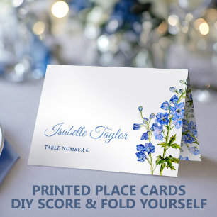Carte de placement personnalisée de mariage floral