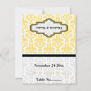Carte de placement personnalisée pour mariage en d