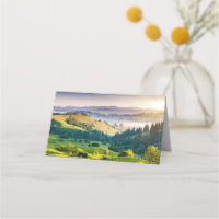 Photo de paysage naturel de collines ondoyantes