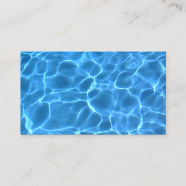 Carte De Placement Photo de piscine Aqua Blue (Devant)