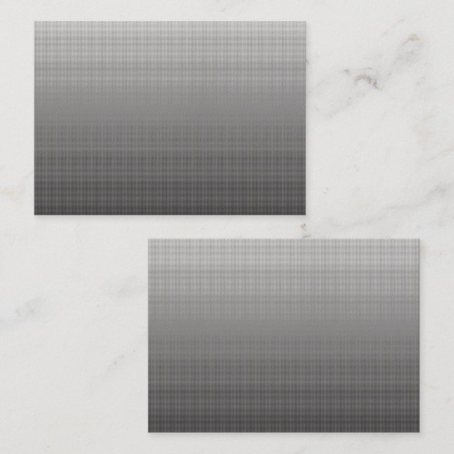 Carte De Placement photo en noir et blanc d'un mur_ (Devant / Derrière)