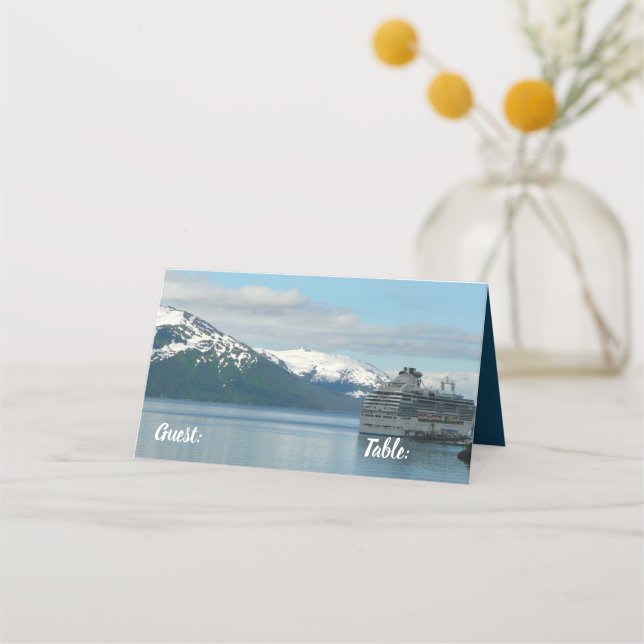 Carte De Placement Photographie de voyage de croisière en Alaska (Devant)