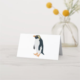 Carte De Placement Pingouin à trémie rocheuse