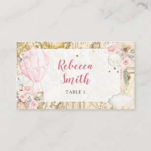 Carte De Placement Pink Air Balloon n'est-elle pas un anniversaire en