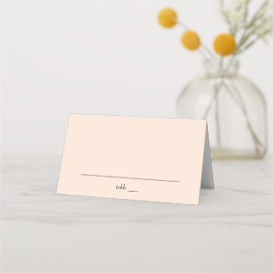 Carte De Placement Pink pastel