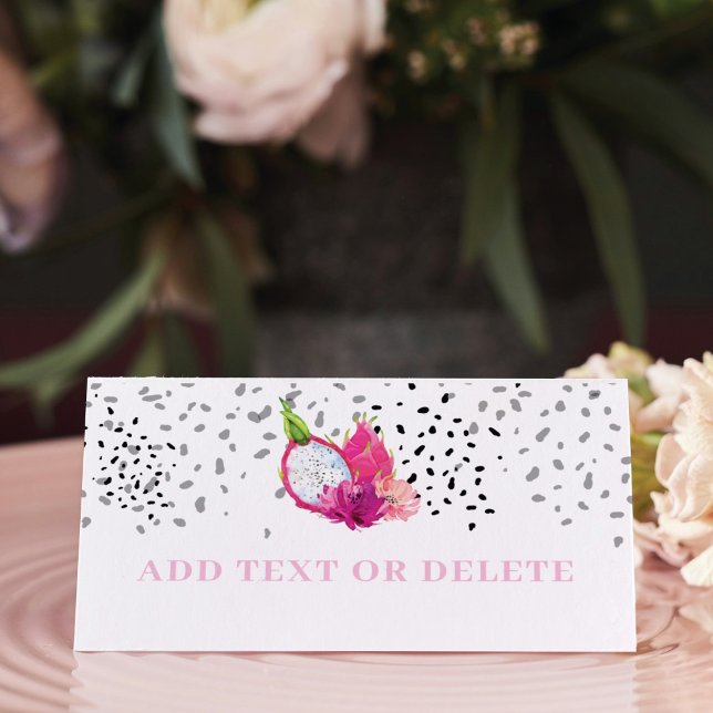 Carte De Placement Pitaya Dragon Fruit Élégant Bébé Parsemé (Créateur téléchargé)