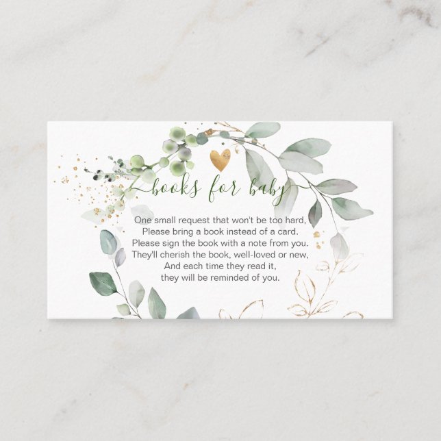 Carte De Placement PixDezines Aquarelle Eucalyptus Wreath (Devant)