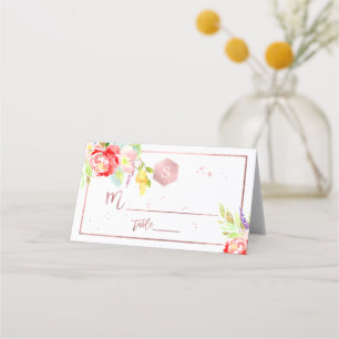 Carte De Placement PixDezines Floral Aquarelle Bat mitzvah, Peonies