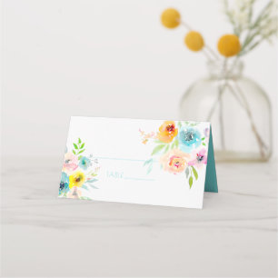 Carte De Placement PixDezines Mariage Watercolor Floral Printanier