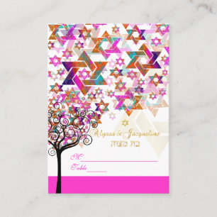 Carte De Placement PixDezines Mitzvah Plaques/Arbre de Vie