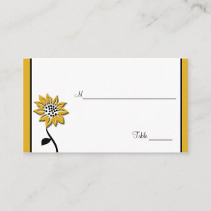 Carte De Placement Plaque de tournesol simple