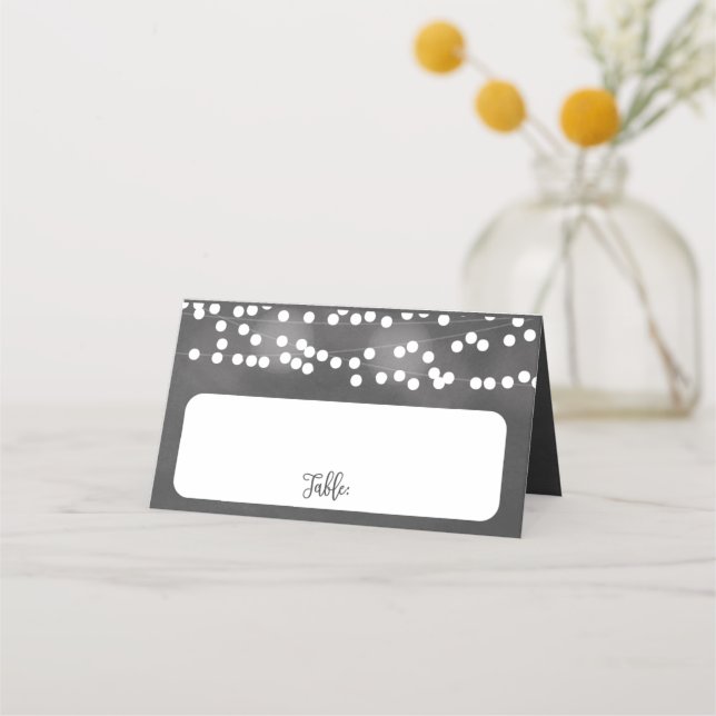 Carte De Placement Plaques de Mariage de fixation de la calque (Devant)