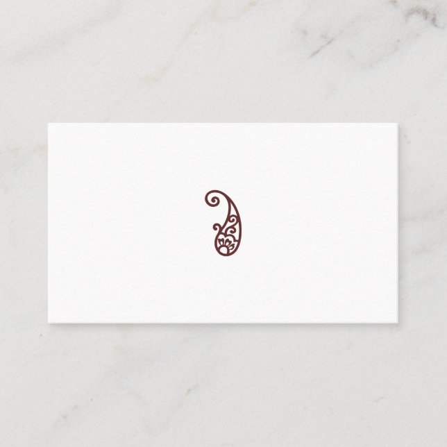 Carte De Placement Point rouge (Devant)