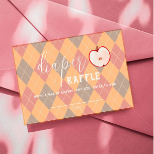 Carte De Placement Pomme de caramel - Rouge Bébé Refroidisseur Insert