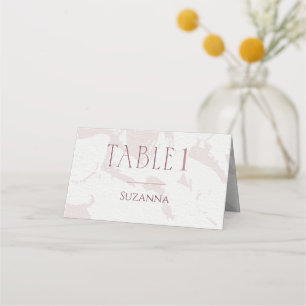 Carte de placement pour Baby Shower Mariage Rose P