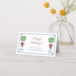 Carte De Placement Preppy Holidays Party Goodie Bag Tags ou Toppers