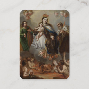 Carte De Placement Prière Purgatoire Catholique Toutes les âmes Vierg