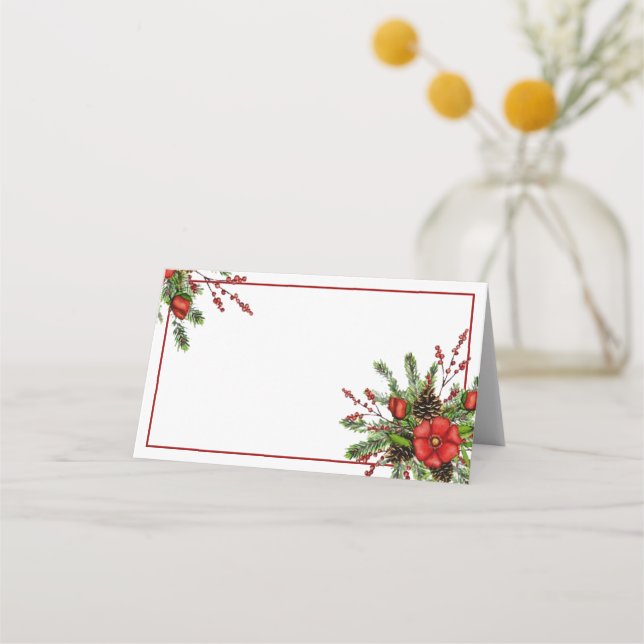 Carte De Placement Pulvérisateur de fêtes de Noël (Devant)