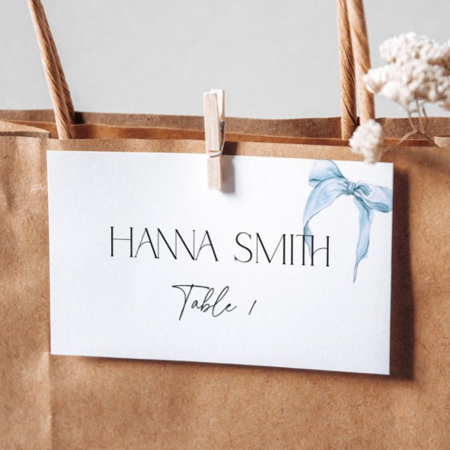 Carte De Placement Quelque chose de bleu, Arc pour la douche de la ma (Créateur téléchargé)