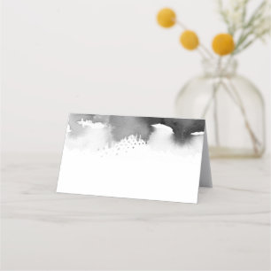 Carte De Placement RÉCEPTION DE MARIAGE chic aquarelle gris