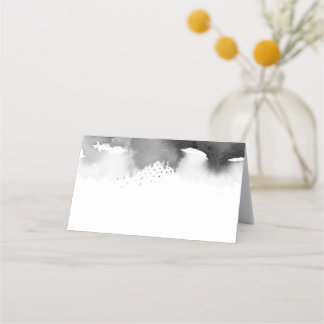 Carte De Placement RÉCEPTION DE MARIAGE chic aquarelle gris