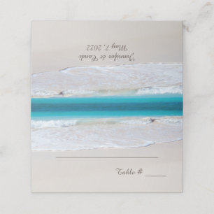 Carte De Placement Réception de mariage White Beach