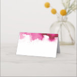 Carte De Placement RÉCEPTION MARIAGE couleur rose foncé<br><div class="desc">par kat massard >>> www.simplysweetpaperie.com << Un design tendance et joli sur le thème de l'aquarelle pour vos CARTES DE PLACE De Réception de Mariage. Ecrivez à la main les noms des invités et ajoutez des numéros de table, ou un merci de la Mariée Salle au dos... CONSEIL :: 1....</div>