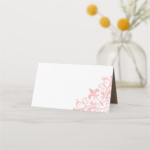 Carte De Placement Regency rose Fleur de Lis Mariage